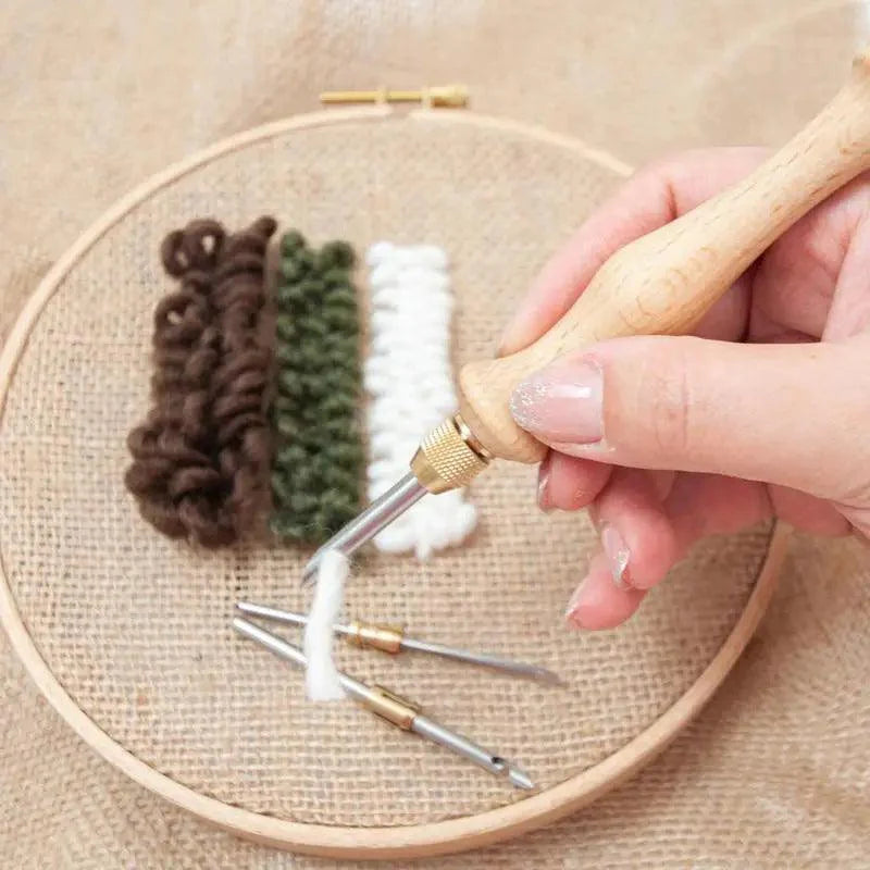 Lisslune | Adjustable Punch Needle Craft Kit for Creative DIY Embroidery and Projects
