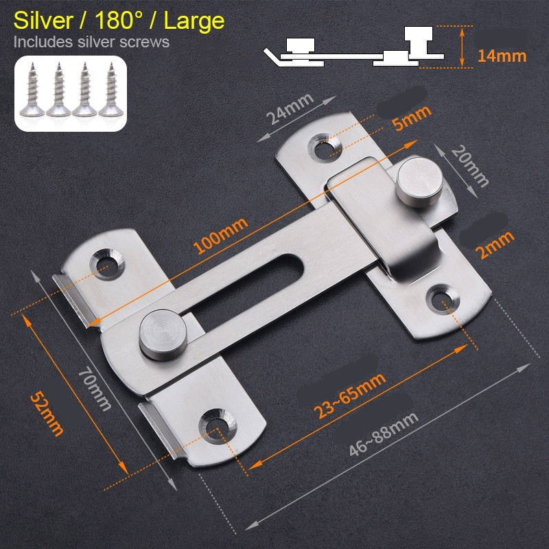 Lisslune | Sliding Simple Cabinet Closet Lock
