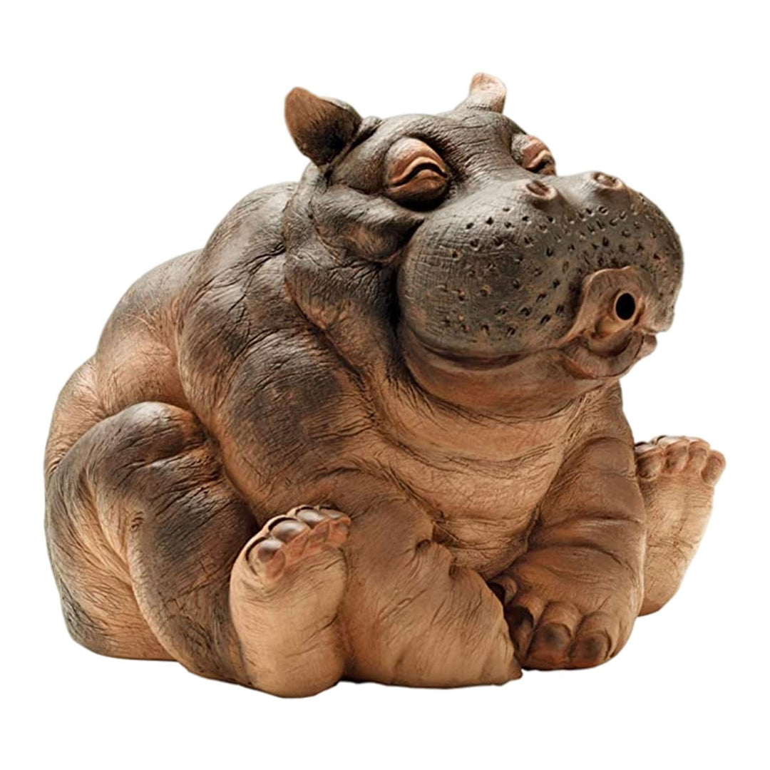 Lisslune | Playful Hippopotamus Garden Sprinkler Statue