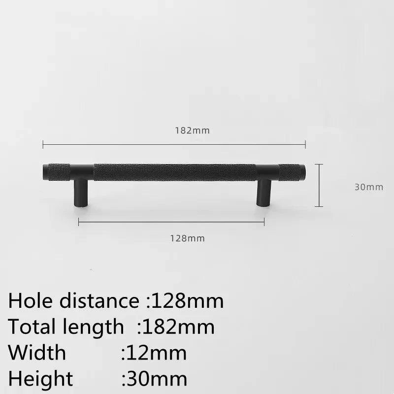 Lisslune | Refined Black and Gold Aluminum Cabinet Hardware Collection