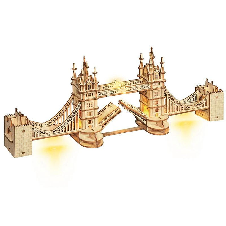 Lisslune | 3D Architectural Wooden Puzzle Set: Build Big Ben, Tower Bridge & Five-Story Pagoda
