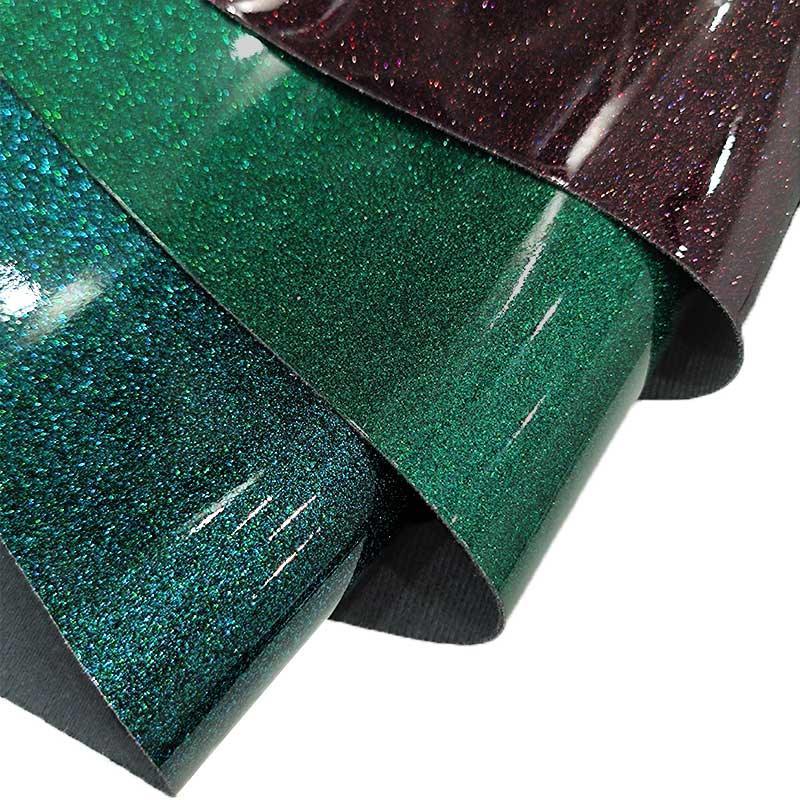 Lisslune | Glamorous Sparkle PU Synthetic Leather Craft Sheet with Mirror Finish