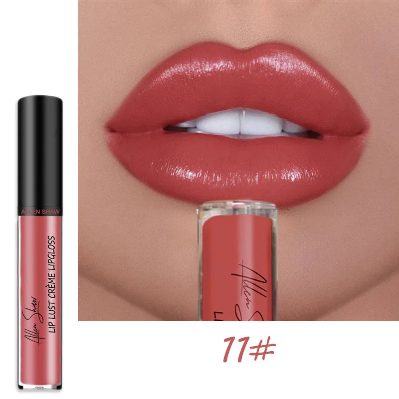 Rynx | 12 Colors Sexy Women's Lipstick Waterproof Long-lasting Moisturizing Lip Gloss Vivid Color Lip Gloss Women's Make-up maquiagem
