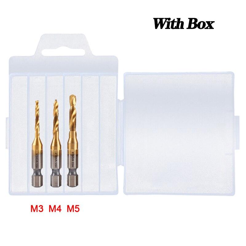 Lisslune | Precision Taps Set with Titanium Coating and Spiral Flute Design for Efficient Tapping and Chamfering