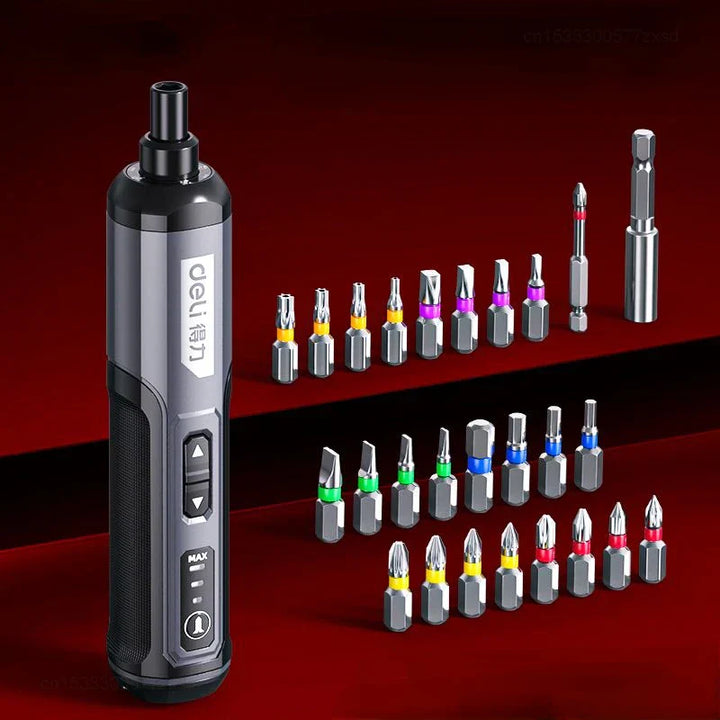 Lisslune | Mini Cordless Rechargeable Electrical Screwdriver Drill Tool Set