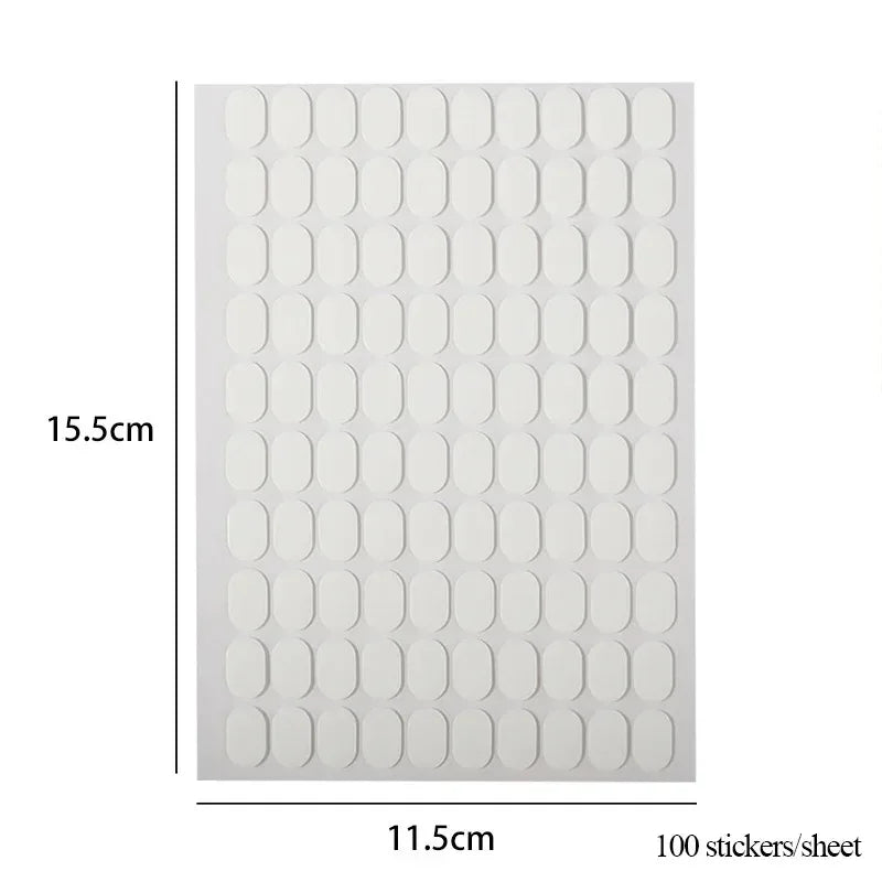 Rynx | Clearance Transparent Nails Double-Sided Glue Reusable Sticky Gel Nail Art Practice Stand Display Holder Manicure Tools