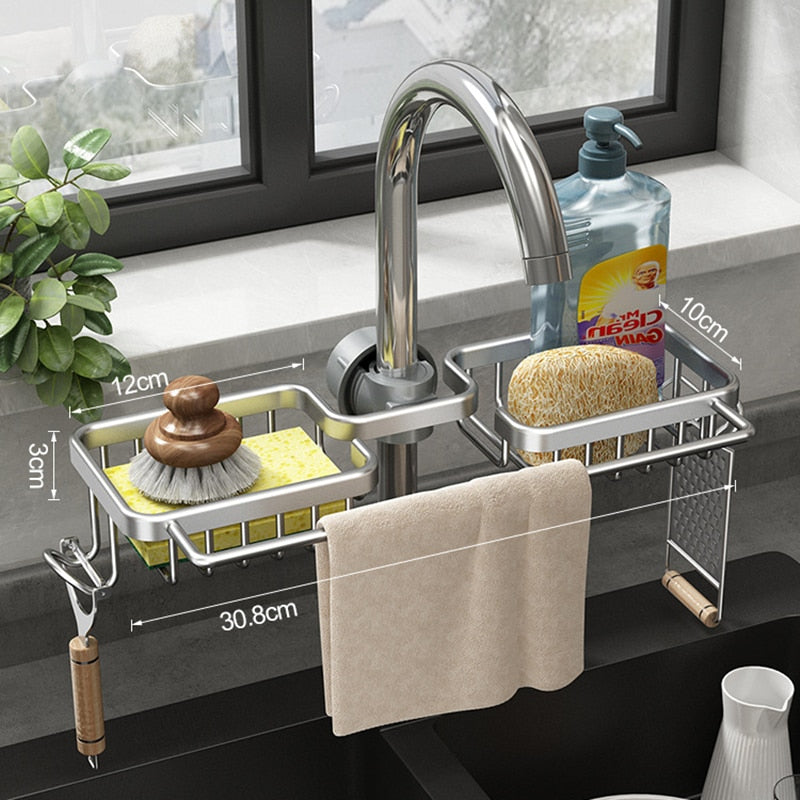Lisslune | Kitchen Organizer Sink Drain Rack