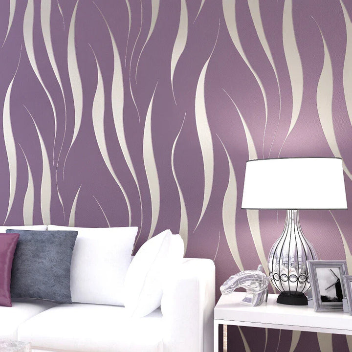 Lisslune | Modern Luxury Geometry Tapete 3D-Prägung Silber Grau Vlies Tapete Wohnzimmer Schlafzimmer TV Hintergrund Loft Wanddeko