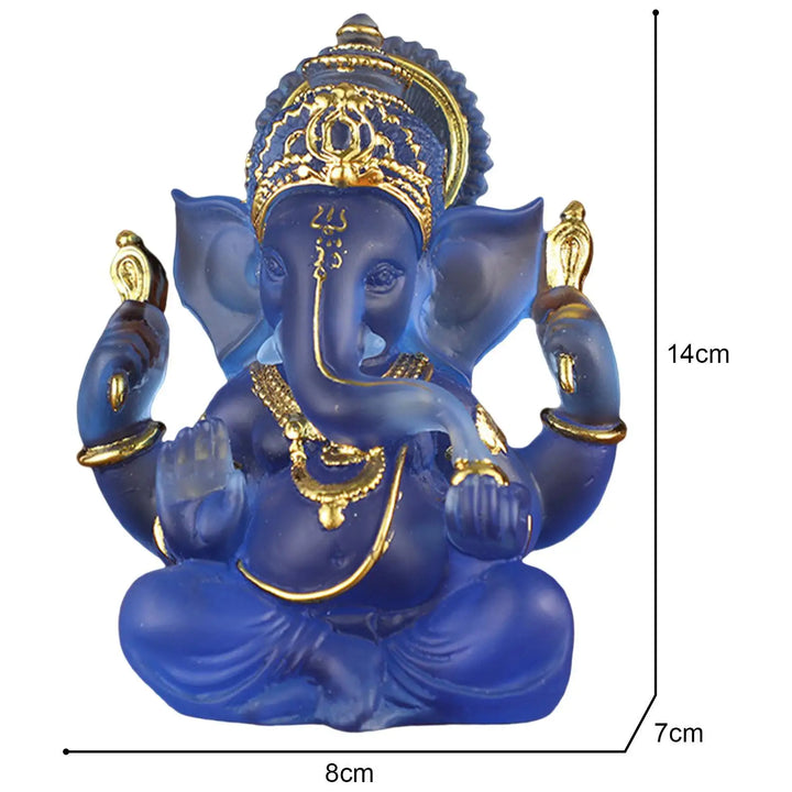 Lisslune | Rare colored semi-transparent Ganesh statues for luck in your home