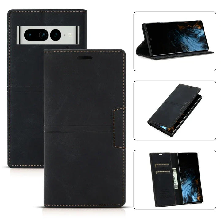 Lisslune | Leather Wallet Case Flip Case - Google Pixel