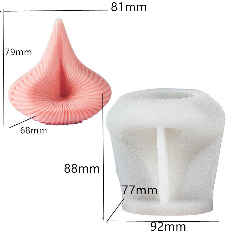 Lisslune | Creative spiral column silicone mold for unique candle and soap making!