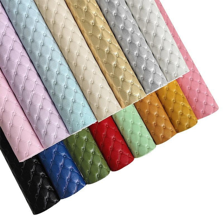 Lisslune | Elegant Crimson Premium Synthetic Leather Craft Fabric - 30x135cm