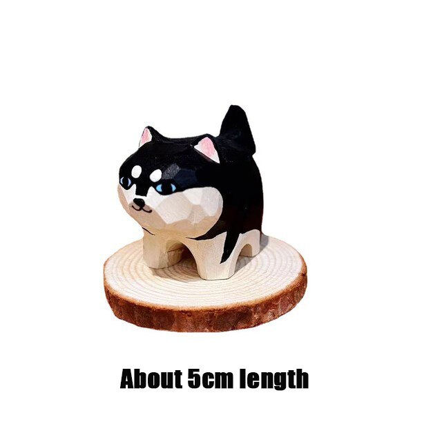Lisslune | Handmade Wooden Cute Pet Figurines