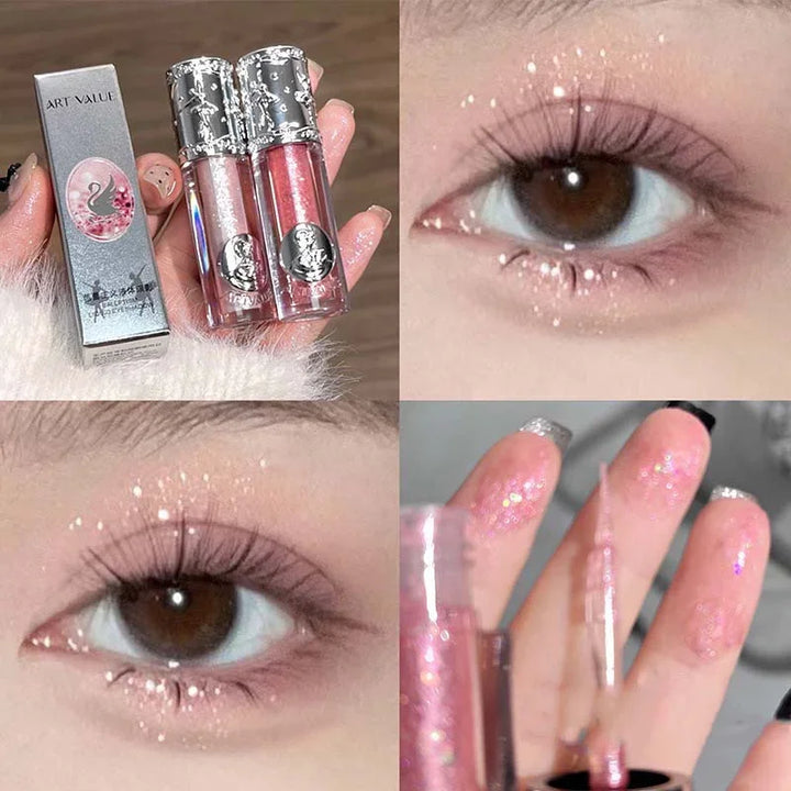 Rynx | New liquid eyeshadow long-lasting glitter for the eyes monochrome pearly fine sparkling sequins eyeshadow highlighter fast-drying