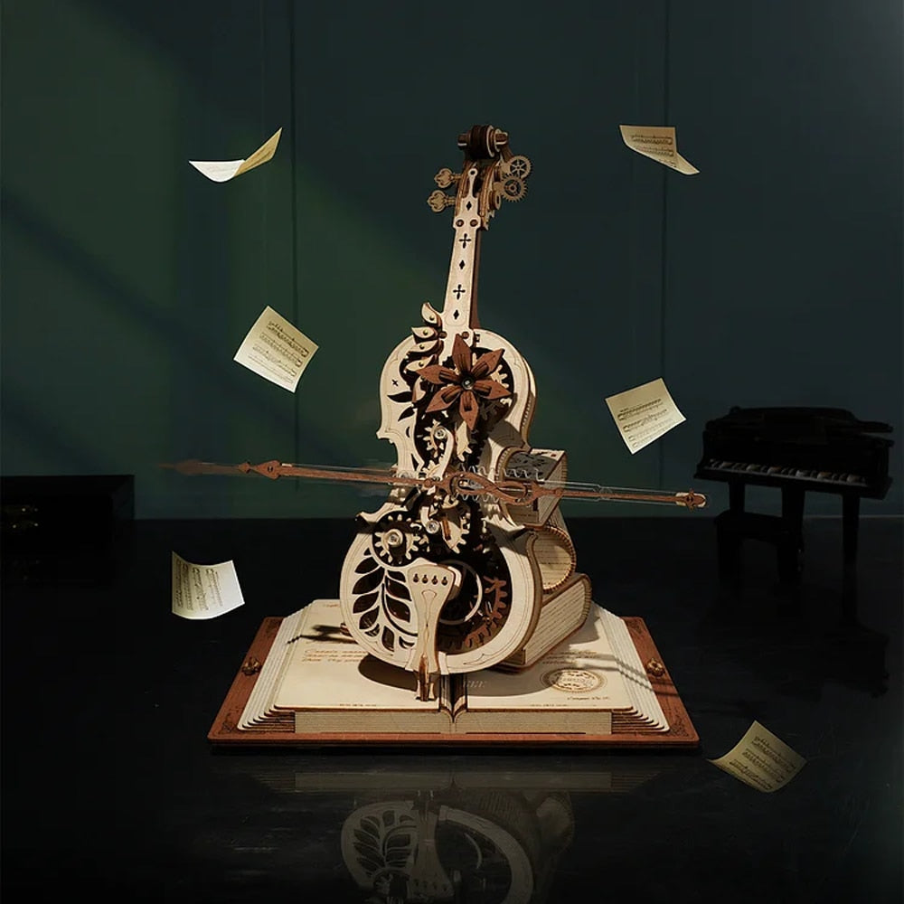 Lisslune | 3D Magical Mechanical Wooden Cello Puzzle