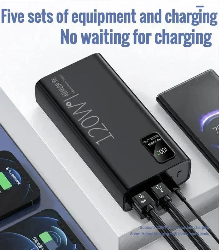Lisslune | Ultimate 120W Fast Charge Power Bank - High Performance Mobile Device Charger