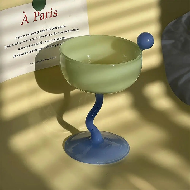 Rynx | irregular lead glass cup high borosilicate drink boiling water glass cocktail champagne cup ice cream milkshake cup