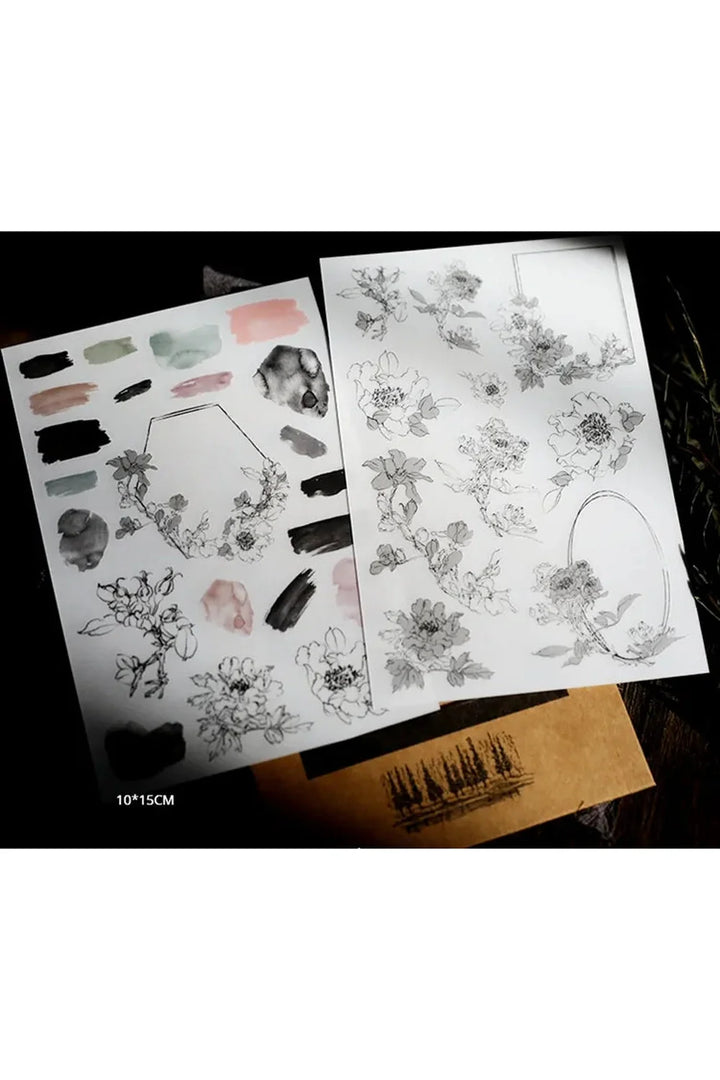 Lisslune | Flower Scrapbooking Stickers