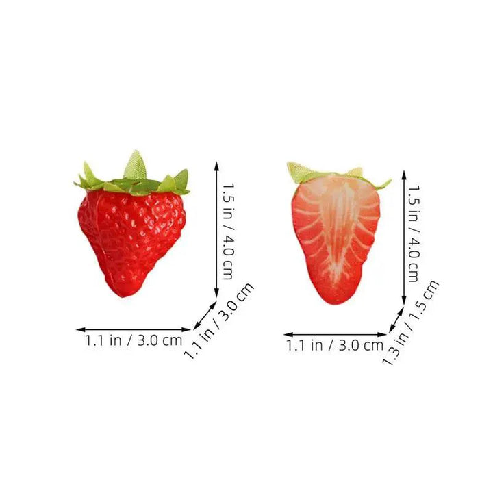 Lisslune | Charming 10-piece Realistic Strawberry Home Decor and Craft Set