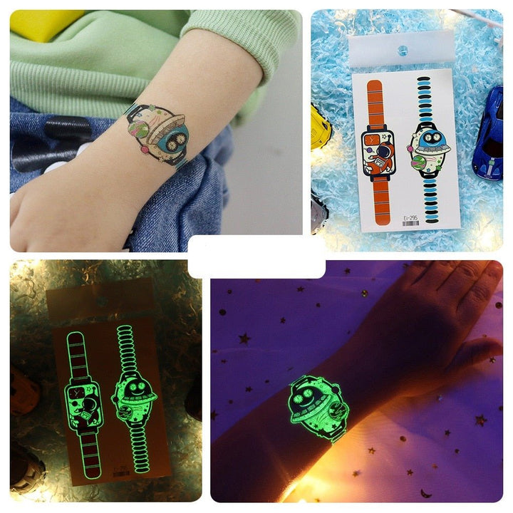 Lisslune | Luminous, washable watch tattoo stickers