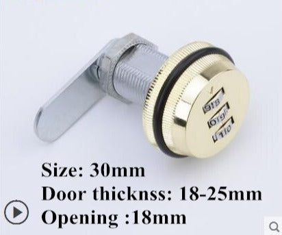 Lisslune | 3-Digit Mechanical Password Cabinet Lock