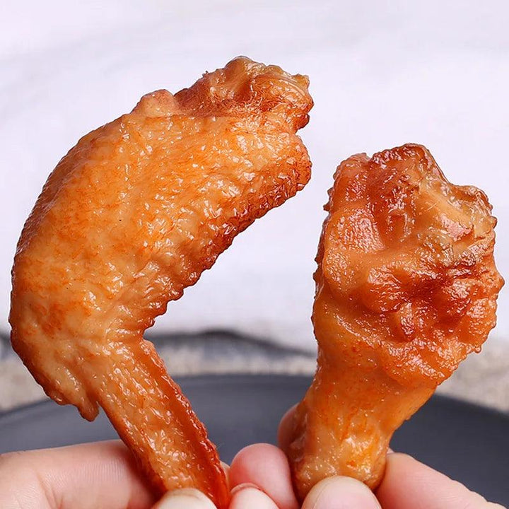Lisslune | Realistic PVC Fried Chicken Legs and Wings Props for KFC Theme Events and Displays