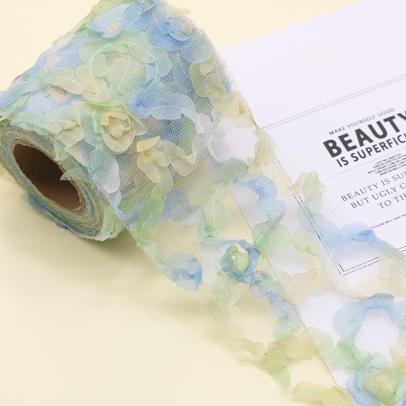 Lisslune | Vibrant Rainbow Mesh Ribbon Set: Essential Craft Supplies for DIY Projects and Events