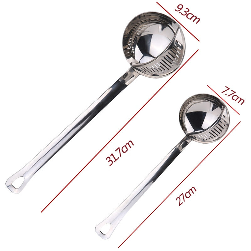 Lisslune | Long Handle Soup Strainer Spoon