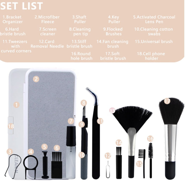 Lisslune | 18in1 Clean Computer Tech Brush Set