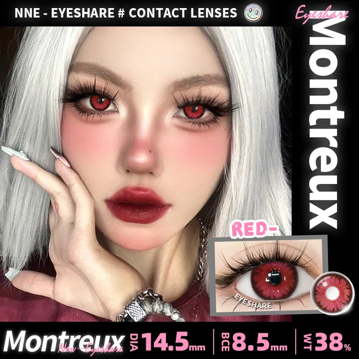 Rynx | 1 Pair purple lenses for eye color contact lenses anime pink lenses blue pupils for eyes Y2K lenses for natural eyes