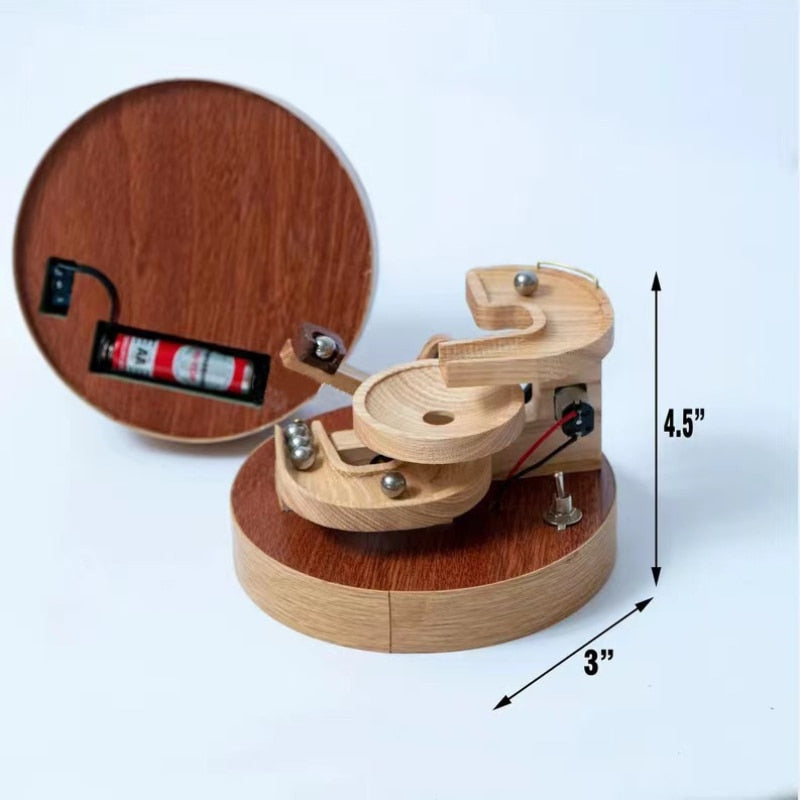 Lisslune | Eternal Motion Wooden Marble Machine