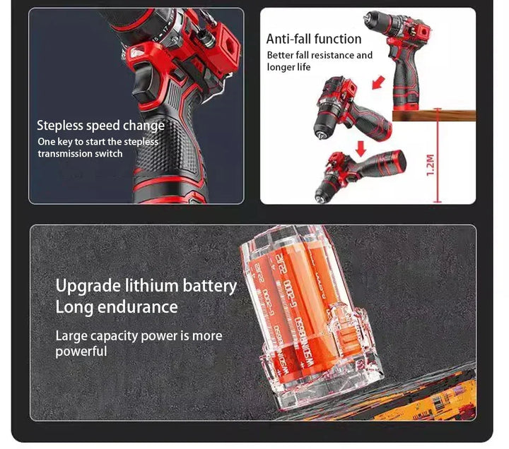 Lisslune | Cordless Brushless Impact Driver 20V – DrillMate