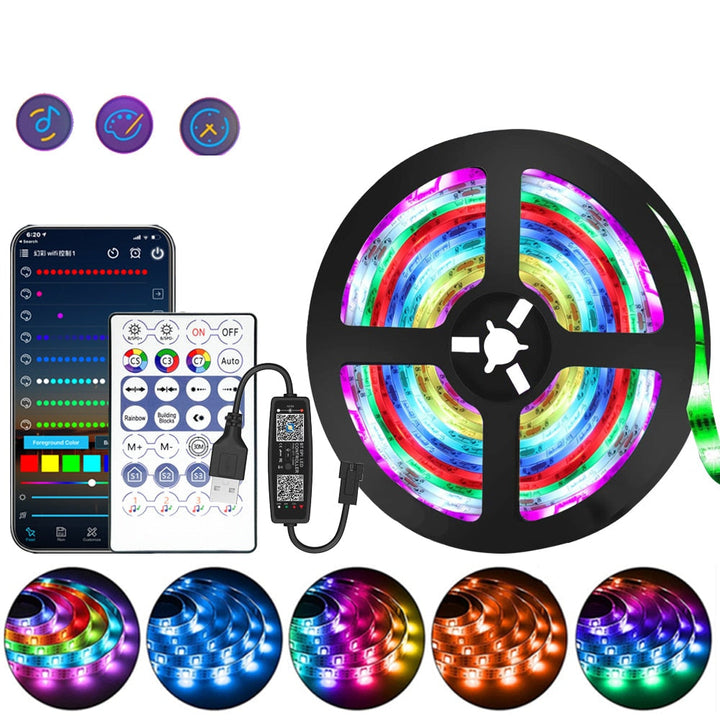 Lisslune | 1M-20M RGB LED Light Strip 5V LED