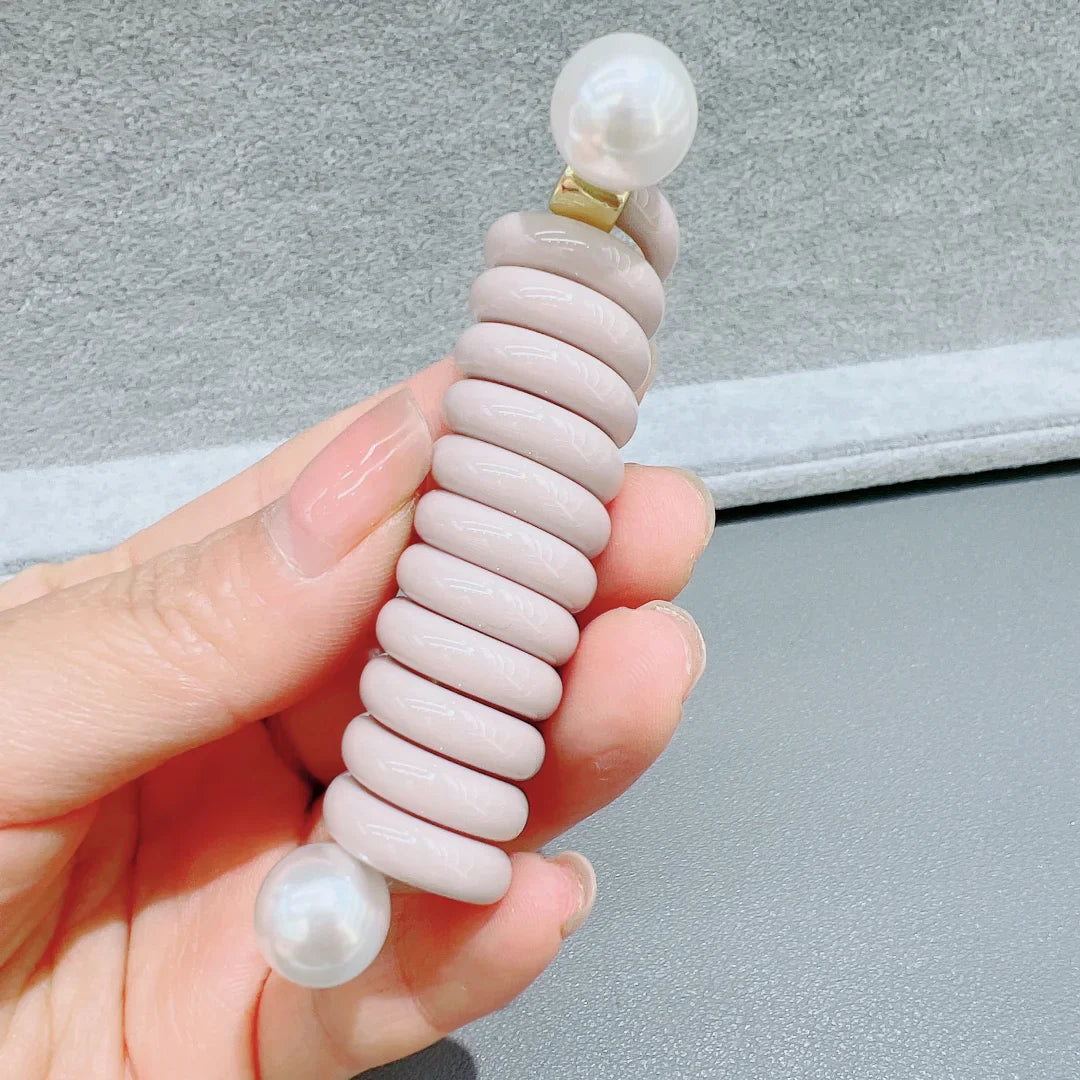 Rynx | Japanese Fashion Style Spiral Hairband Metal Tpu Hair Bands for Girls and Women Hair Accessories
