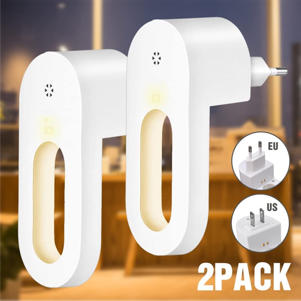 Lisslune | Twilight Sensor Energy Saving Socket Wall Night Light