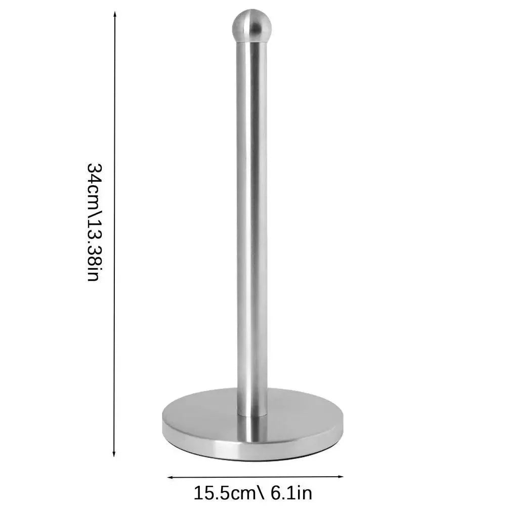 Lisslune | Elegant kitchen roll holder made of stainless steel with dual mounting options
