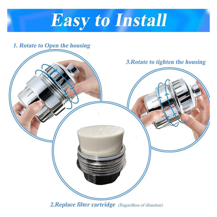Lisslune | 5-piece set shower filter replacement cartridges