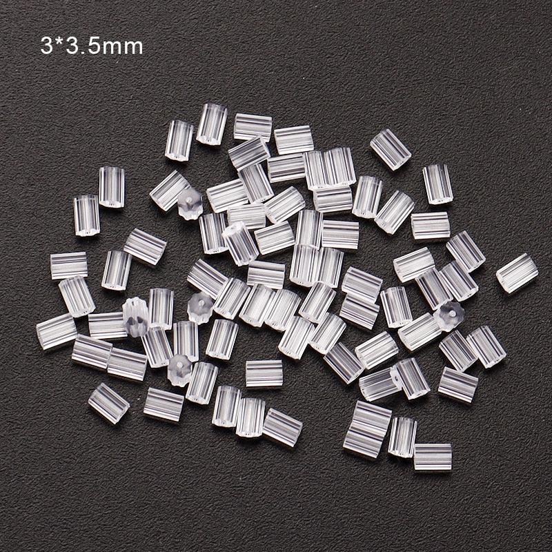 Lisslune | 500 Rubber Earring Back Stoppers: Essential Materials for Comfortable and Secure Jewelry Creations