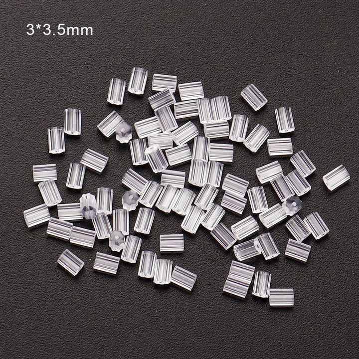 Lisslune | 500 Rubber Earring Back Stoppers: Essential Materials for Comfortable and Secure Jewelry Creations