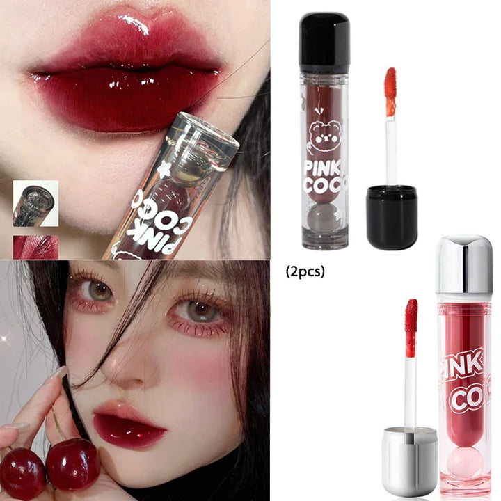 Rynx | Black Mirror Water Lipgloss Dark Red Moisturizing Lip Lacquer Long-lasting Non-sticky Cup-forming Forming a film that does not easily fade Makeup