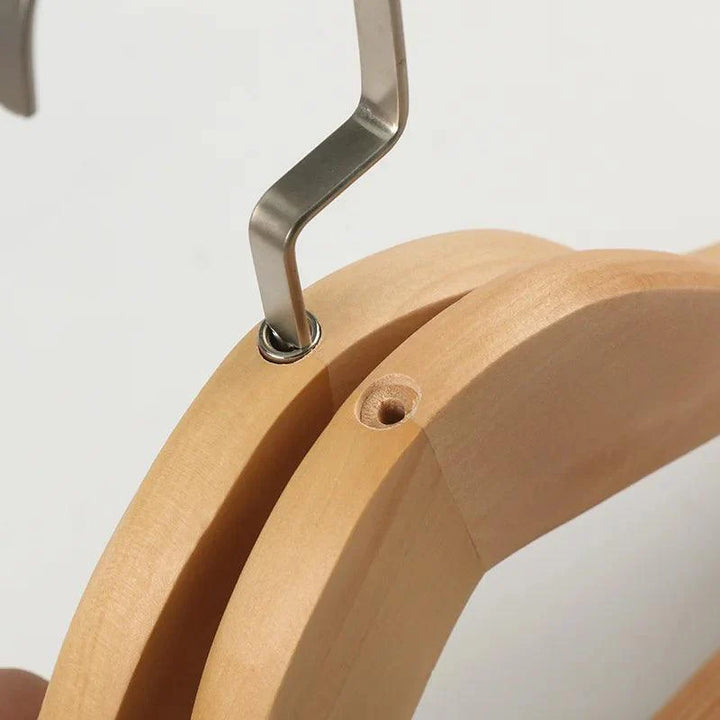 Lisslune | Elegant wooden hangers made of solid wood - Premium clothing storage solution