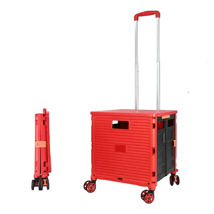 Lisslune | Folding Shopping Trolley with Silent Wheels – EasyCart