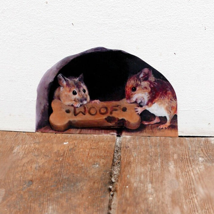 Lisslune | 3D Mouse Hole Funny Wall Stickers
