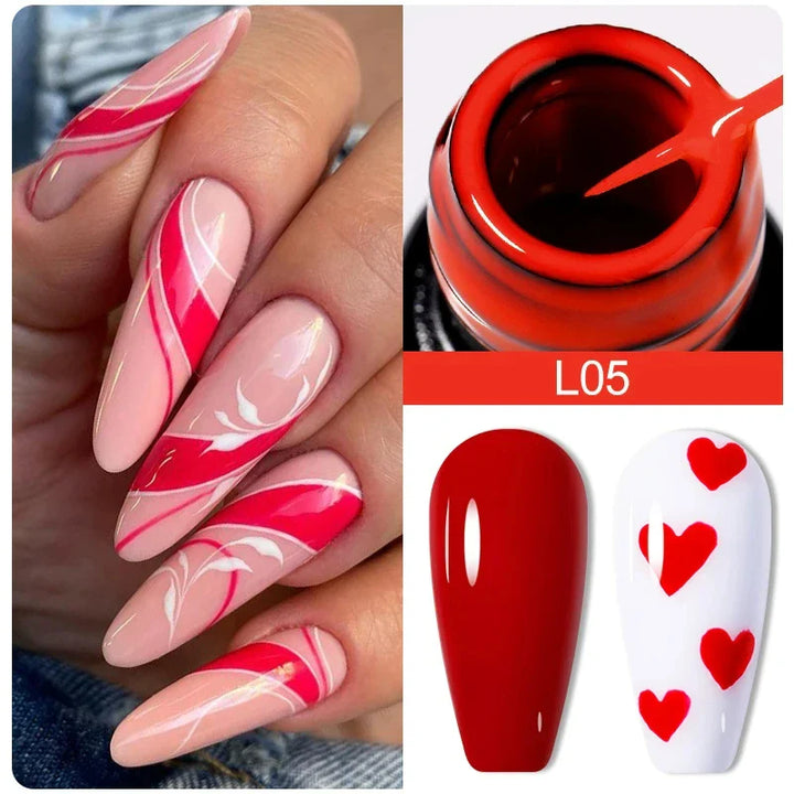 Rynx | 5ML Silver Metallic Painter Liner Gel Nail Polish Super Bright Mirror Drawing Gel Semi Permanent Line French Nail Art