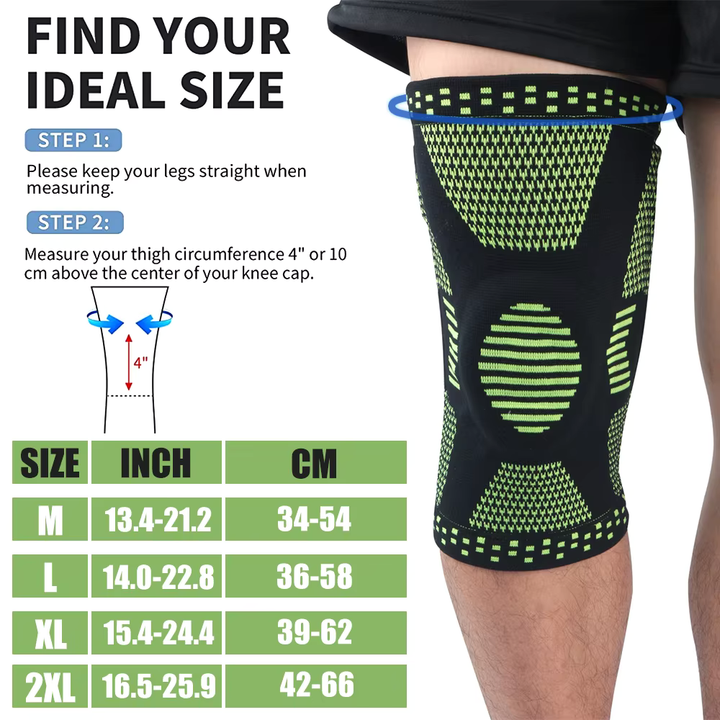 Lisslune | FlexiKnee Compression Brace – Supportive Knee Brace for Pain, Swelling & Stiffness
