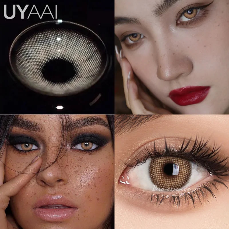 Rynx | 1 Pair Colored Contact Lenses for Eyes Brown Lenses Blue Lenses Gray Contact Lenses Fashion Lenses Free Shipping
