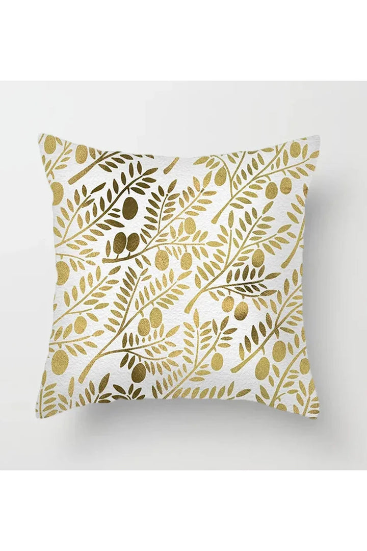 Lisslune | Yellow leaf polyester pillowcase