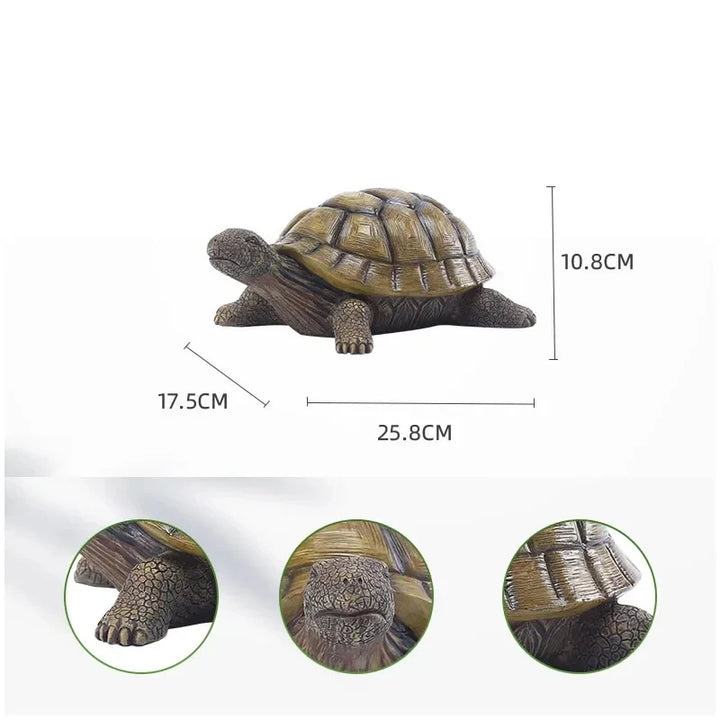 Rynx | Cute Decorative Turtle Resin Turtle Outdoor Garden Pond Fish Tank Bonsai Animal Sculpture for Home Garden Decor Ornament