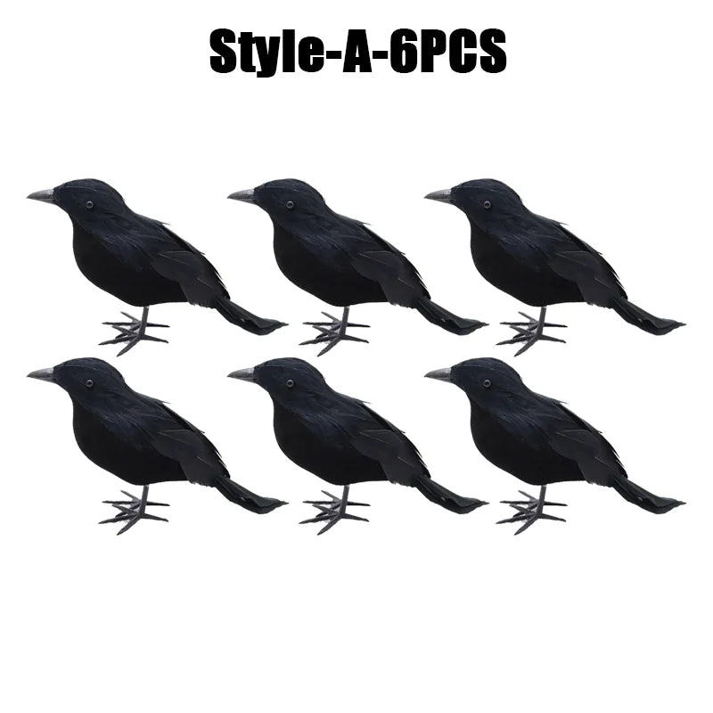 Rynx | Halloween Decoration Simulation Black Crow Raven Bird Repellent Pest Control Pigeon Repellent Garden Decoration Outdoor