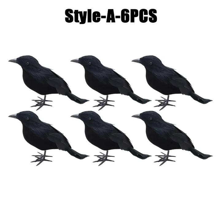 Rynx | Halloween Decoration Simulation Black Crow Raven Bird Repellent Pest Control Pigeon Repellent Garden Decoration Outdoor